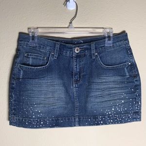 Vanilla Star Rhinestone mini skirt